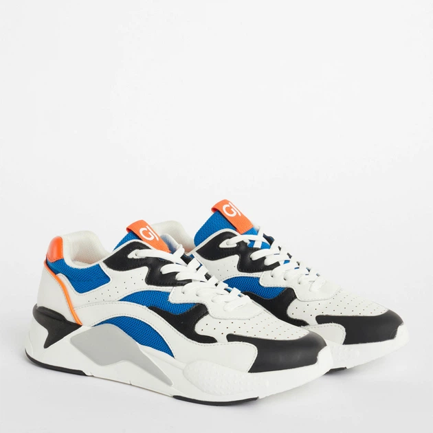 Buty sportowe męskie na platformie do kostki oddychające GAUDI V1161532-V41L5 42 Białe (8056386833420) - obraz 2