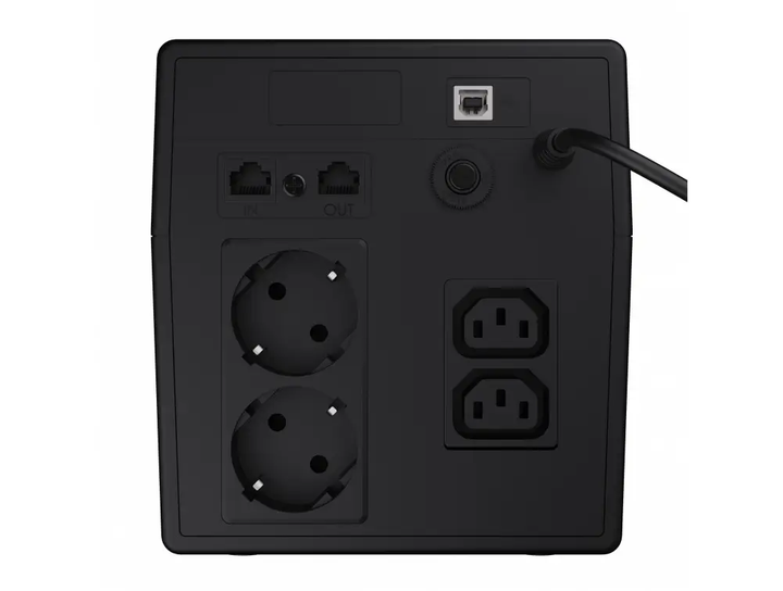 Источник бесперебойного питания ИБП Green Cell UPS UPS03 1000VA модифицированная синусоида - изображение 2