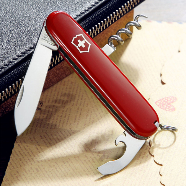 Нож складной 84 мм, 9 функций Victorinox WAITER Красный - изображение 2