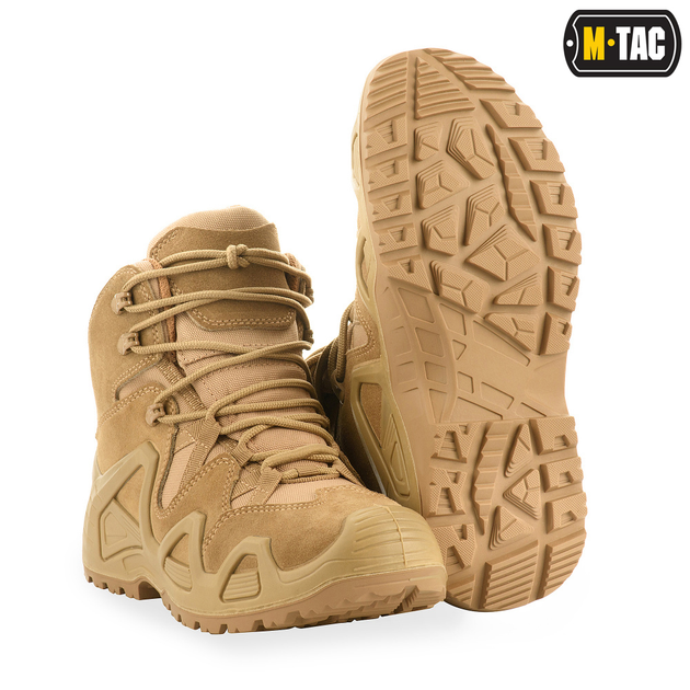 Ботинки тактические M-Tac замшевые обувь для военнослужащих Alligator 41 койот (SK-30801005-41) - изображение 1