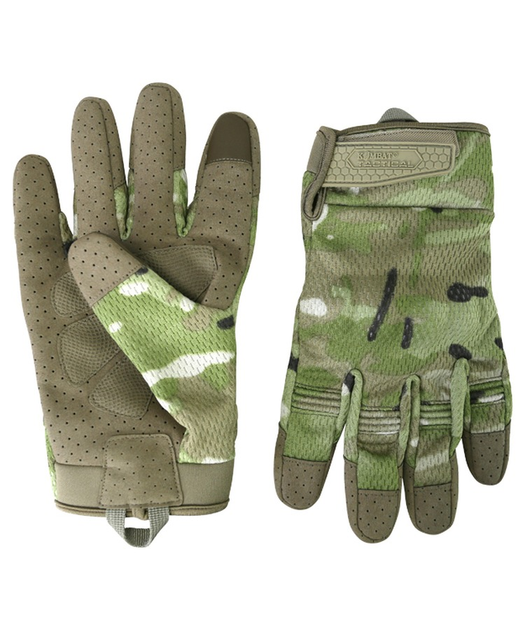 Тактичні військові рукавички KOMBAT UK захисні рукавиці M мультікам (SK-kb-rtg-btp-m) - зображення 2