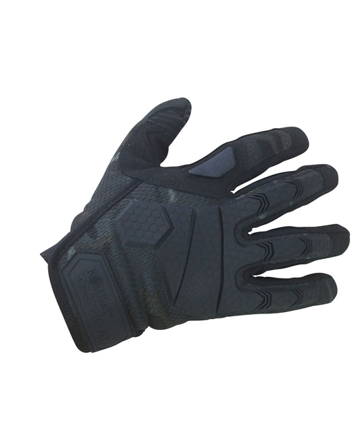 Рукавиці тактичні військові польові рукавички тактичні KOMBAT UK Tactical Gloves M мультікам чорний (SK-kb-atg-btpbl-m) - зображення 1