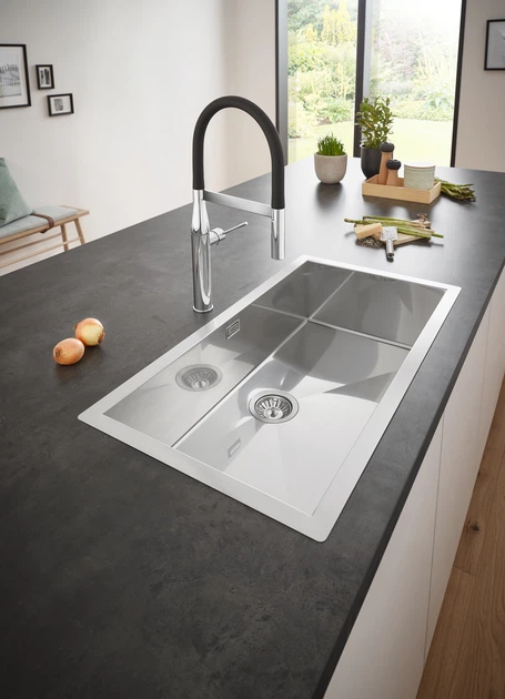 Змішувач для кухні з гнучким виливом Grohe Essence New (30294000) - изображение 5