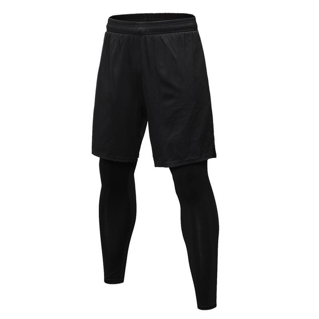 Мужские тайтсы с шортами Ironbull I10001 L (Black) – Брендовая одежда ...