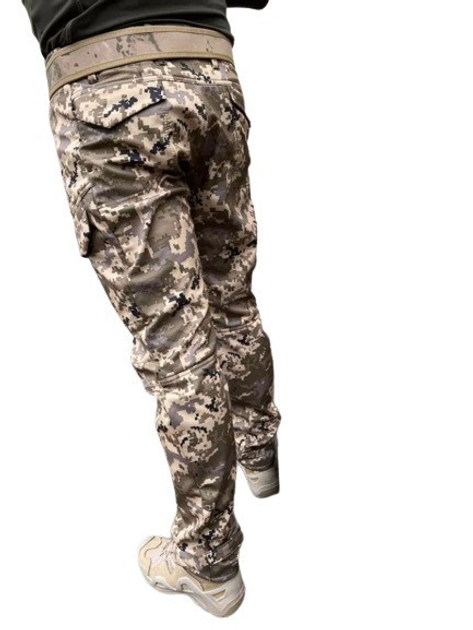 Тёплые военные штаны, пиксель Softshell (софтшел), розмір 54 - изображение 2