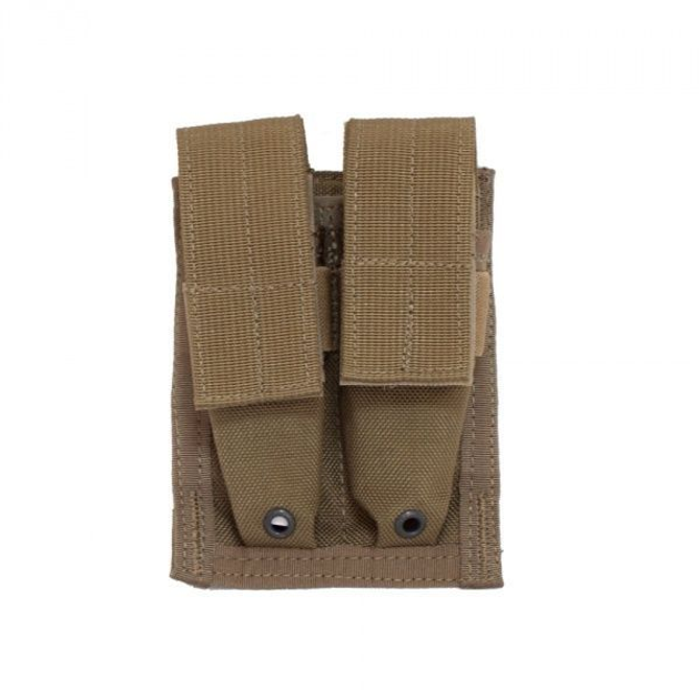 Подсумок Flyye Molle Double 9mm Mag Pouch Coyote brown - изображение 2