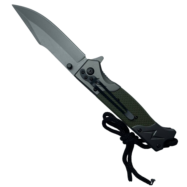 Тактический складной нож Browning FA45 зеленый полуавтоматический выкидной нож - изображение 2