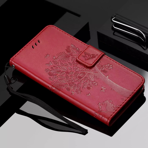 Чехол книжка Realme 9i Кот и Дерево Red (30473-2D) – фото, отзывы ...