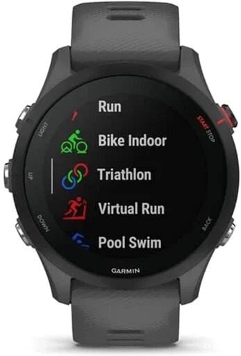 Zegarek sportowy Garmin Forerunner 255 Basic 46 mm Slate Grey (010-02641-10) - obraz 4