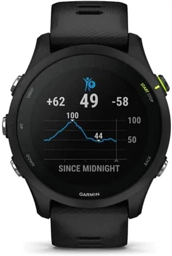 Smartwatch Garmin Forerunner 255 Music 46 mm Czarny (010-02641-30) - obraz 5