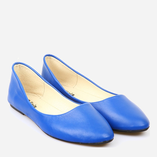 Женские балетки из кожи MTP SIV-0202-Blue 39 24.5 см Синие ...