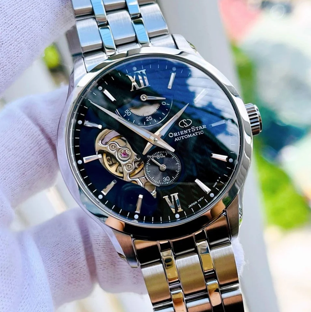 Мужские наручные часы Orient RE-AV0B03B00B Серебро\Черный элитные ...