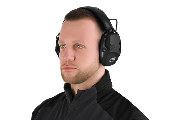 Тактичні захисні навушники 2E Tactical Pulse Pro Black NRR 22 dB, активні (2E-TPE026BK) - изображение 6