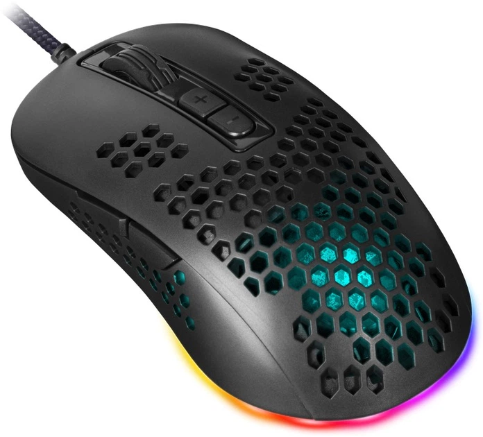 Mysz Defender Shepard GM-620L RGB USB Czarna (4714033526203) - obraz 2