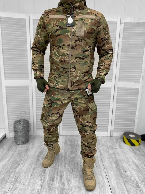 Тактическая военная форма комплект Single Sword ( Куртка + Штаны ), Камуфляж: Мультикам, Размер: L - изображение 1