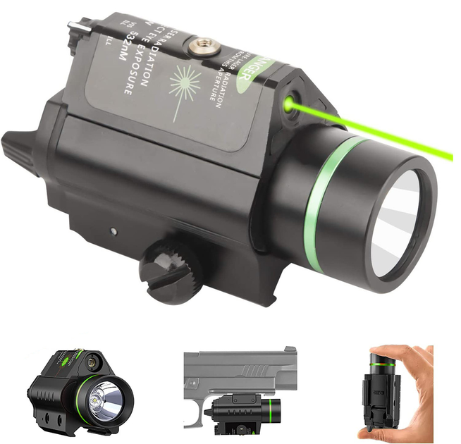 Підстовбурний ліхтар із лазерним цілепокажчиком EZshoot Зелений лазер - зображення 1