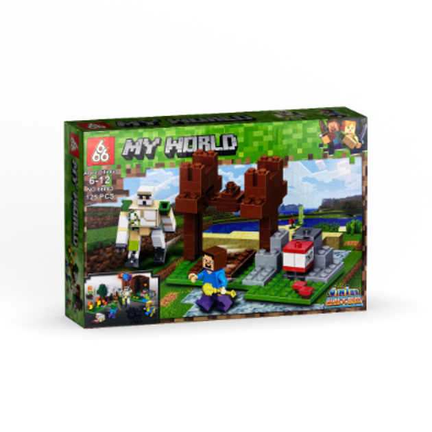 Конструктор ( Minecraft) Майнкрафт , 125 деталей (66063-1) – низкие ...