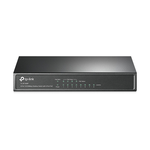 Коммутатор TP-Link TL-SF1008P 8-port 10/100M PoE Switch 8 10/100M RJ45 ports including 4 PoE ports - Фото 5 Коммутатор TP-Link TL-SF1008P 8-port 10/100M PoE Switch 8 10/100M RJ45 ports including 4 PoE ports - изображение 5