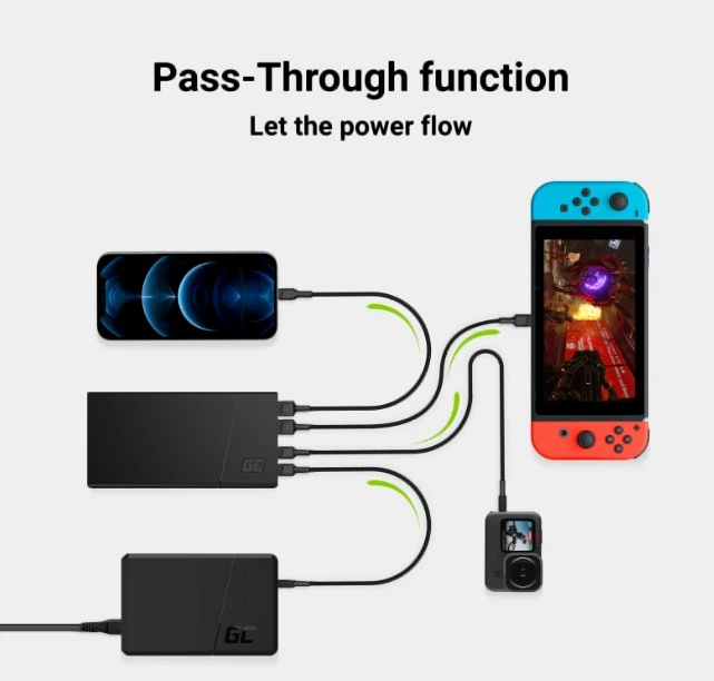 УМБ Greencell PowerPlay10S 10000 mAh Black (5907813968174) - зображення 4