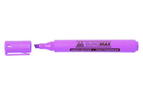 Маркер текстовий Buromax на водній основі 1-4.6 мм круглий Фіолетовий (BM.8906-07) - Фото 1 Маркер текстовий Buromax на водній основі 1-4.6 мм круглий Фіолетовий (BM.8906-07) - изображение 1