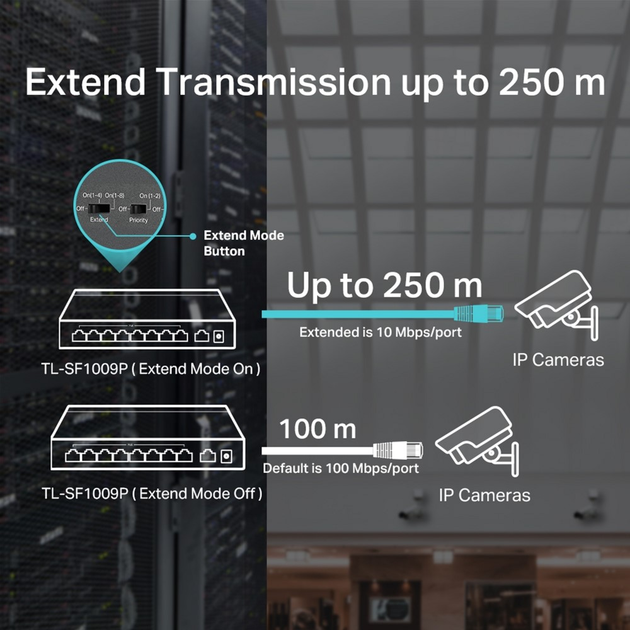 PoE-комутатор TP-LINK TL-SF1009P - зображення 6
