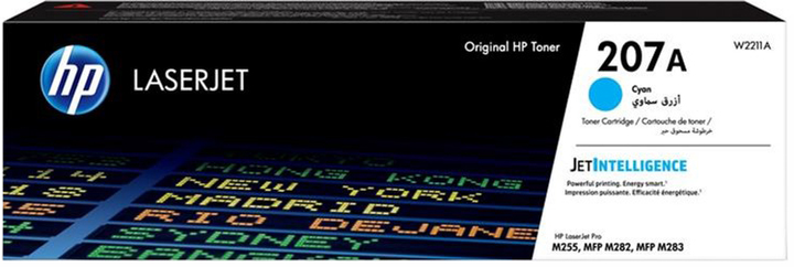 Картридж HP 207A CLJ M282/M283/M255dw/M255nw Cyan (W2211A) - зображення 1