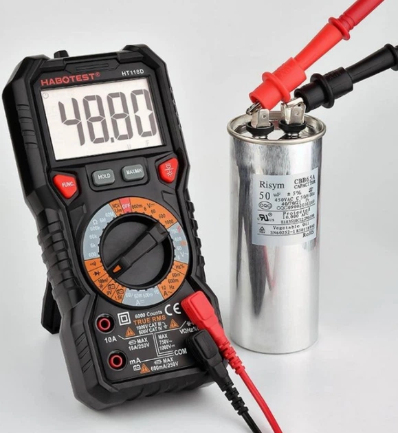 Miernik HABOTEST DC1000V/10A, AC750V/10A (HT118D) - obraz 2