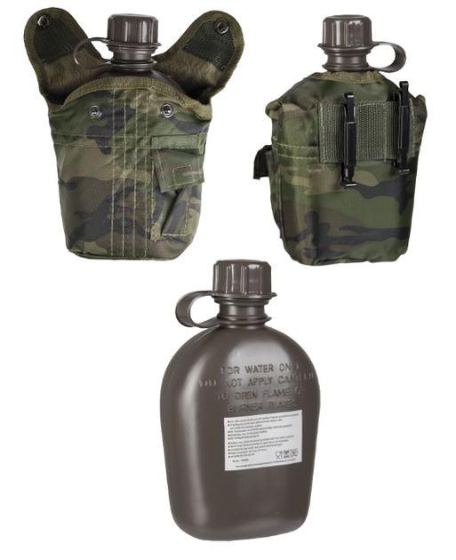 Фляга 1Л Камуфляж Mil-Tec US FELDFLASCHE KST IMP 1LTR (14505020-1000) - зображення 1