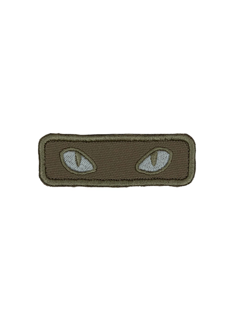 Шеврон на липучке Котячі очі 7.5см х 2.5см койот(12133) - зображення 1