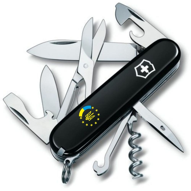 Складной нож Victorinox CLIMBER UKRAINE Украина ЕС 1.3703.3_T1130u - изображение 1