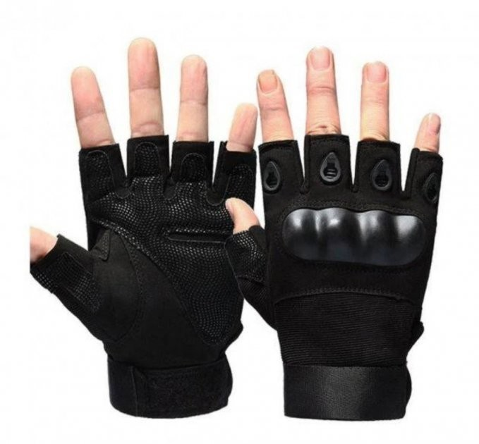 Перчатки тактические с открытыми пальцами Oakley Черный XL - изображение 2