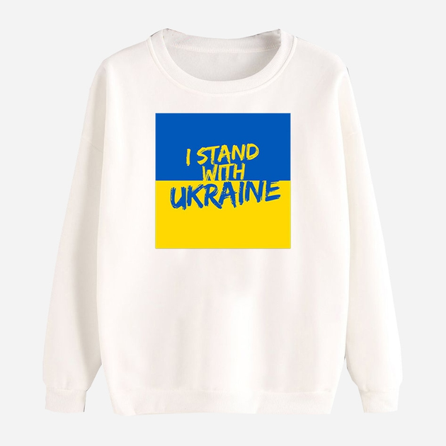 Акція на Світшот Love&Live I stand with Ukraine-2 LLP01553 S Білий від Rozetka