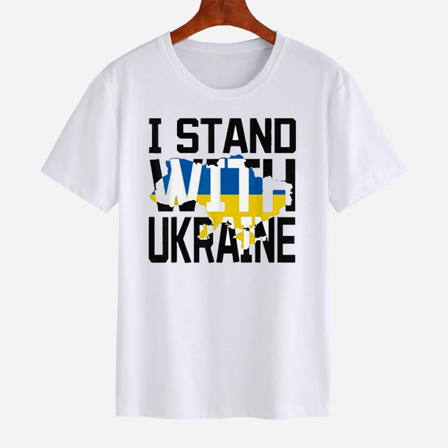 Акція на Футболка жіноча Love&Live I stand with Ukraine LLP01487 L Біла від Rozetka