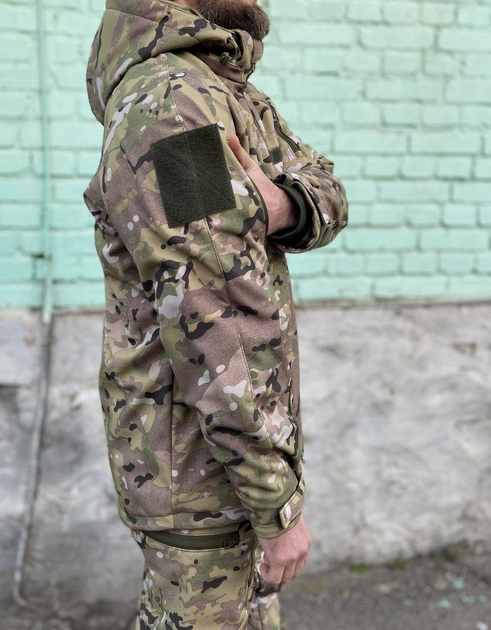 Куртка військова тактична демісезонна Софт Шелл Мультикам 48-50 - зображення 2