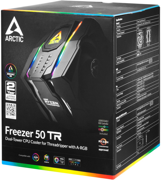 Chłodzenie CPU Arctic Freezer 50 TR w tym. A-RGB (ACFRE00070A) - obraz 13