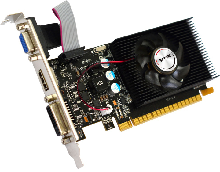 Karta graficzna AFOX PCI-Ex GeForce GT220 1GB DDR3 (128bit) (668/1308) (DVI, VGA, HDMI) (AF220-1024D3L2) - obraz 2