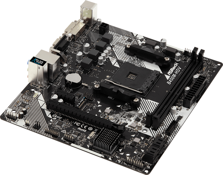 Материнська плата ASRock B450M-HDV R4.0 (sAM4, AMD B450, PCI-Ex16) - зображення 3