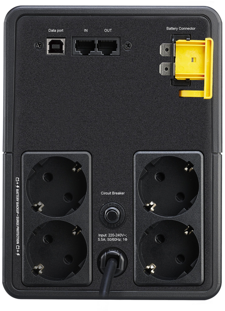 APC Back-UPS 900W/1600VA USB Schuko (BX1600MI-GR) - obraz 5