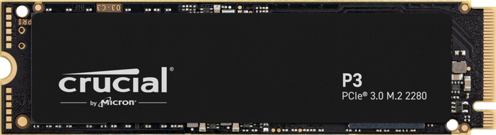 Dysk SSD Crucial P3 1TB M.2 2280 NVMe PCIe 3.0 x4 3D NAND TLC (CT1000P3SSD8) - obraz 1