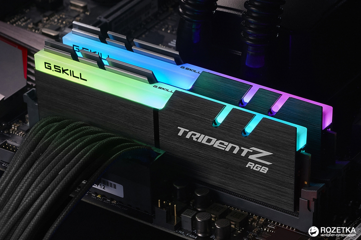 RAM G.Skill DDR4-3200 16384MB PC4-25600 (zestaw 2x8192) Trident Z RGB (F4-3200C16D-16GTZR) - obraz 3