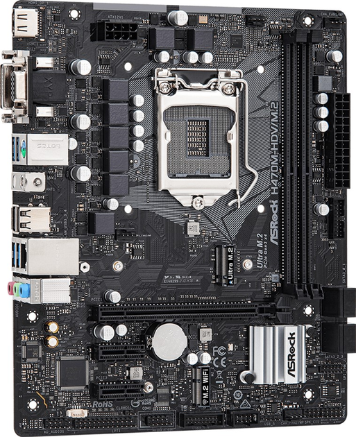 Материнська плата ASRock H470M-HDV/M.2 (s1200, Intel H470, PCI-Ex16) - зображення 3