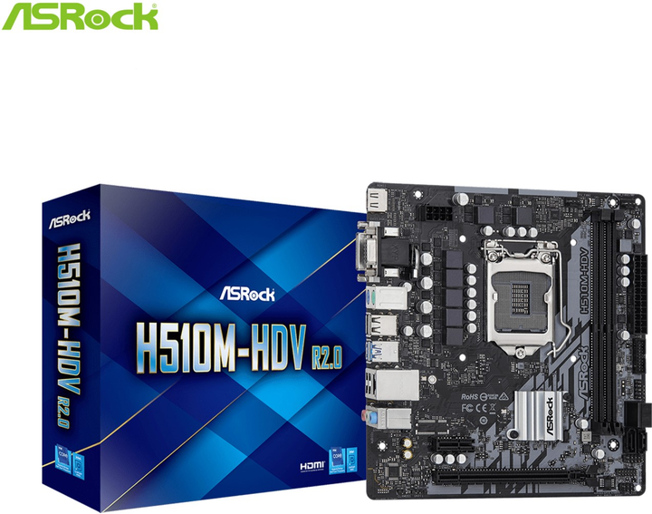 Материнська плата ASRock H510M-HDV R2.0 (s1200, Intel H510, PCI-Ex16) - зображення 5