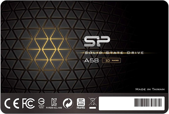 SSD диск Silicon Power A58 256GB 2.5" SATAIII 3D NAND TLC (SP256GBSS3A58A25) - зображення 1