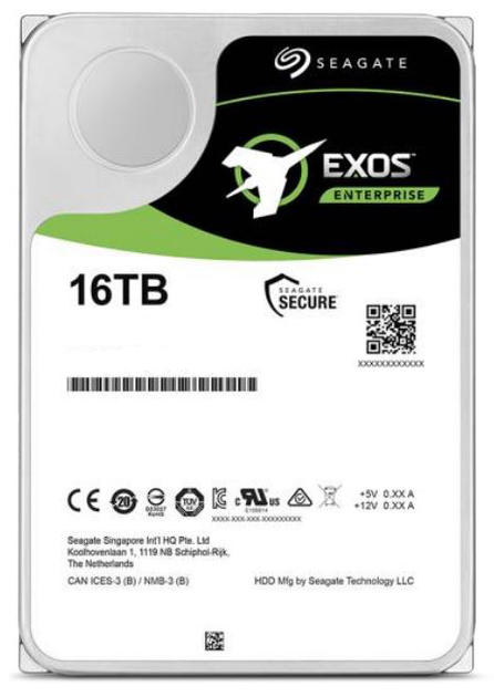 Жорсткий диск Seagate Exos X16 HDD 16TB 7200rpm 256MB ST16000NM001G 3.5" SATA III - зображення 1