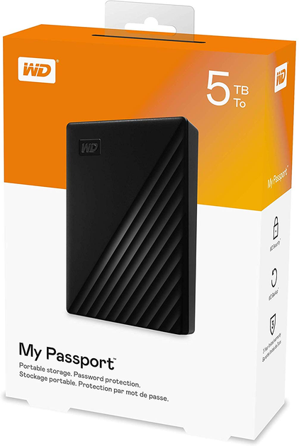 Dysk Twardy Western Digital My Passport 5TB WDBPKJ0050BBK-WESN 2.5" USB 3.0 Zewnętrzny Czarny - obraz 7