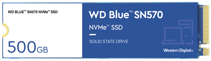 Dysk SSD Western Digital Blue SN570 500GB M.2 PCI-E 3.0 TLC (WDS500G3B0C) - obraz 1