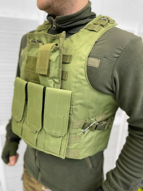 Військовий тактичний жилет Cordura Olive - зображення 2