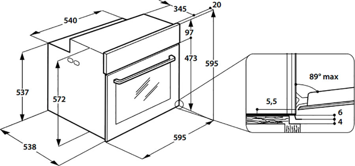 (Непотрібний дубль) Духова шафа електрична Whirlpool AKZ9 6230 NB - зображення 14