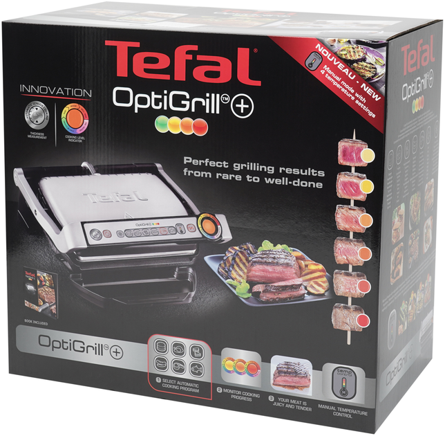Grill TEFAL OptiGrill+ GC712D34 - obraz 8