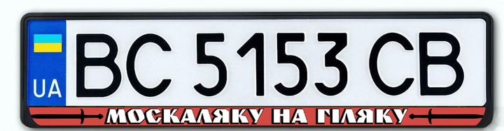 Рамки номерного знака автомобиля купить в Украине недорого